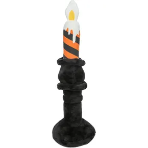 Halloween-Kerzenleuchter, Plüschtier mit Geräusch, 33 cm, schwarz/orange - BEGRENZTES ANGEBOT